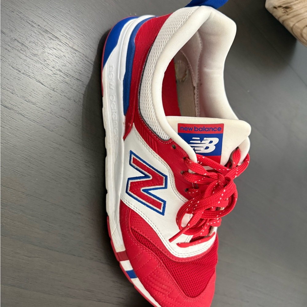 New Balance Red, White & Blue Men's Athletic Sneakers